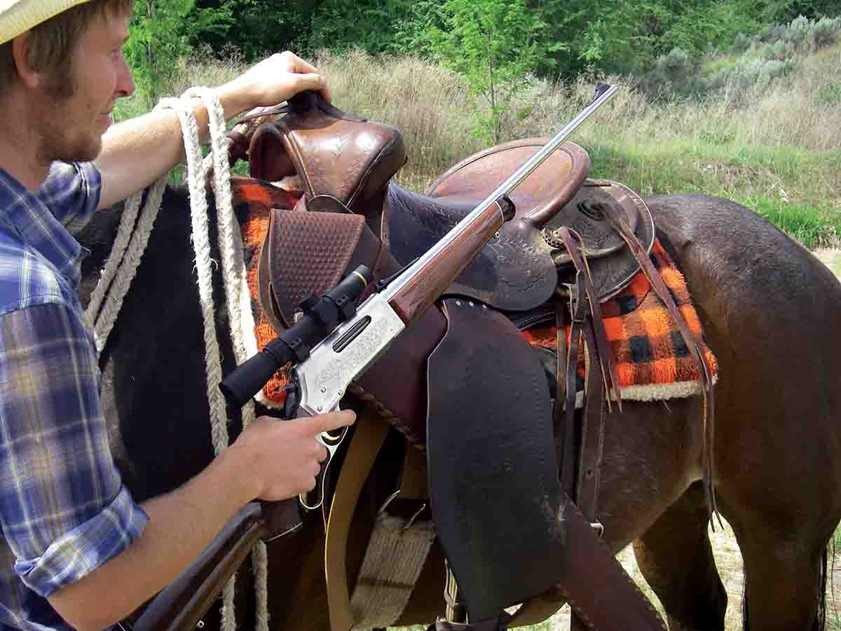 Due to their flat profiles, Browning’s BLR rifles are excellent choices for horsemen.